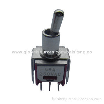 Toggle switch, flat swinging rodNew